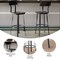 Emma and Oliver Restaurant Barstool with Wood Seat & Back and Powder Coat Frame